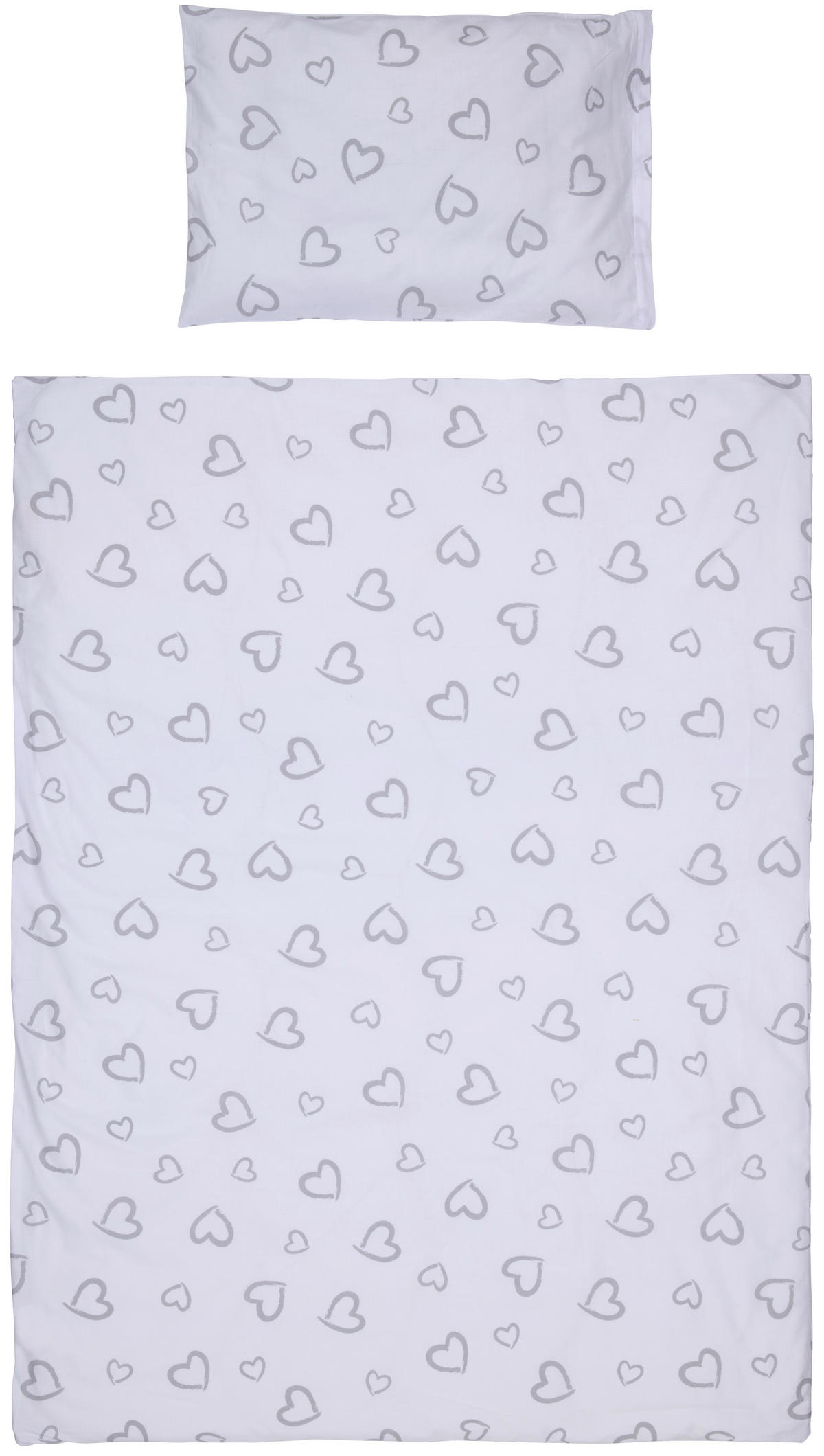 KOMPLET ZA DJEČJI KREVETIĆ   - bijela/siva, Lifestyle, tekstil/drvo (144,5/74,5/82cm) - My Baby Lou
