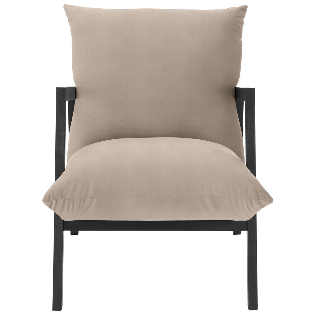 Thumbnail - Carryhome Sessel, Beige, Textil, Buche, massiv, Uni, Füllung: Schaumstoff, Silikon, 63x76x80 cm, Stoffauswahl, Wohnzimme...