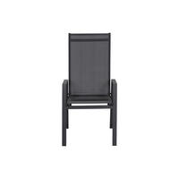 STAPELSESSEL Aluminium Anthrazit  - Anthrazit, KONVENTIONELL, Kunststoff/Metall (60/111,5/74cm) - Siena Garden