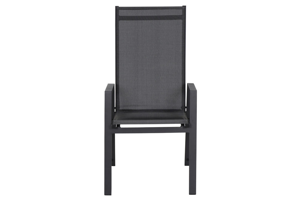 STAPELSESSEL Aluminium Anthrazit  - Anthrazit, KONVENTIONELL, Kunststoff/Metall (60/111,5/74cm) - Siena Garden