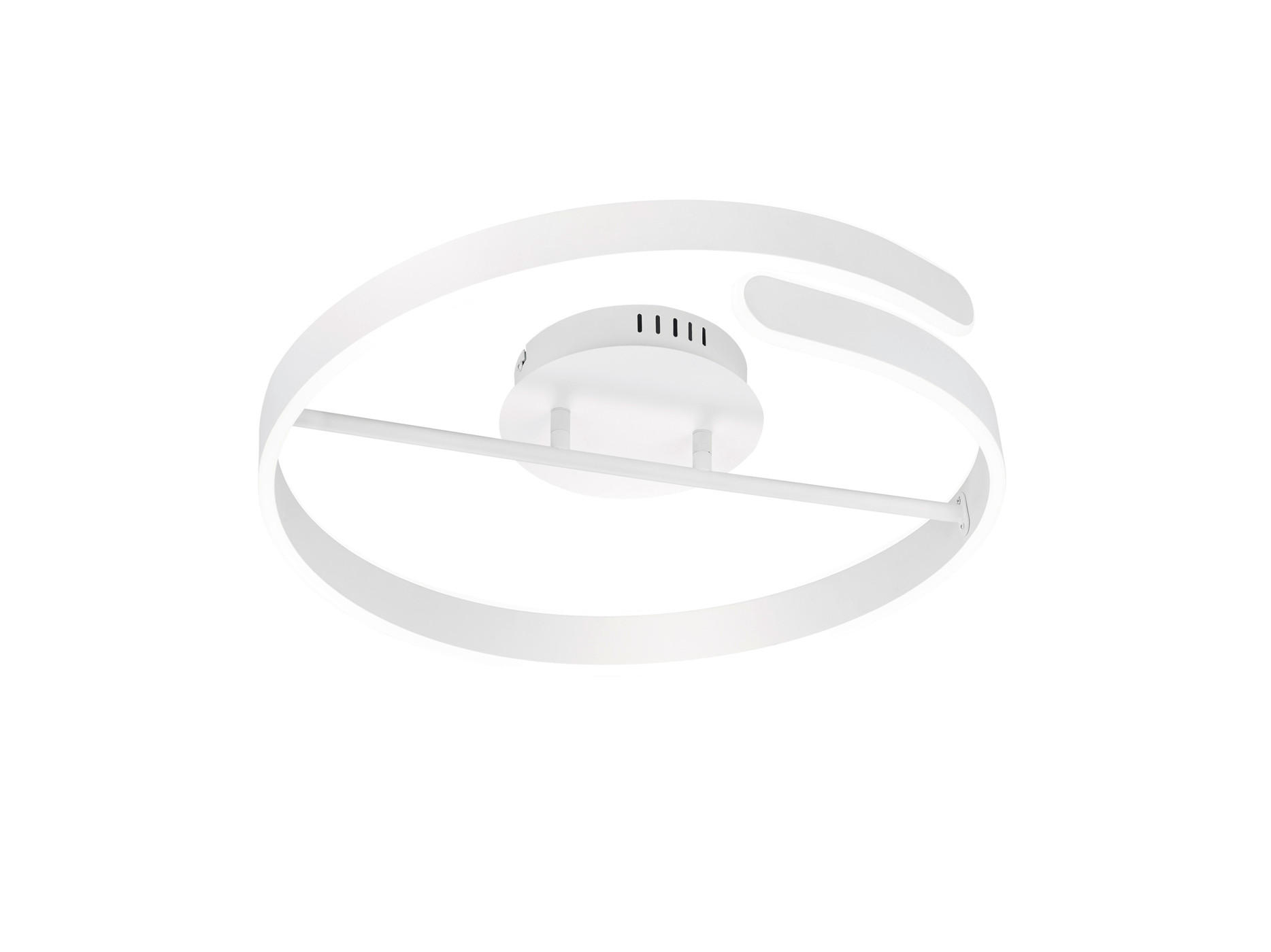 LED-DECKENLEUCHTE Parma 50/13,5 cm  - Weiß, Design, Metall (50/13,5cm)