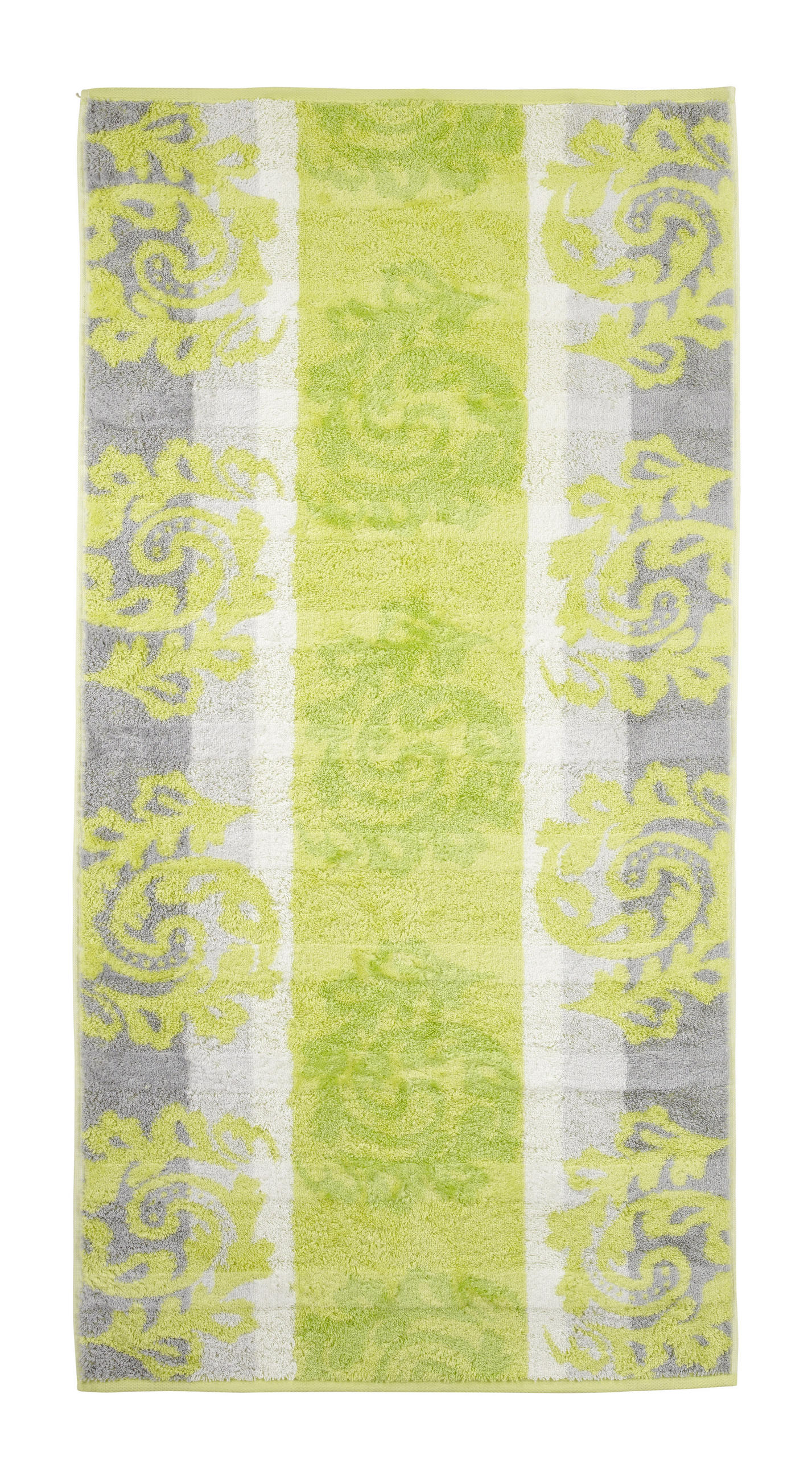 HANDTUCH 50/100 cm Noblesse Cashmere Hellgrau, Hellgrün  - Hellgrau/Hellgrün, Basics, Textil (50/100cm) - Cawoe