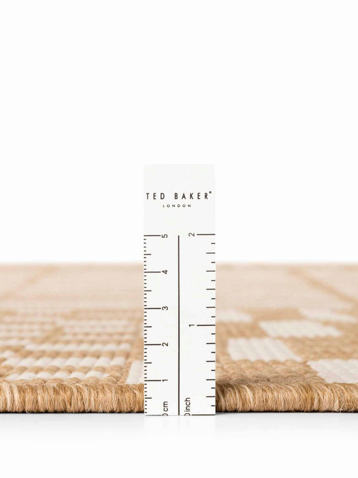 FLACHWEBETEPPICH 200/300 cm Haringey Weiß, Sandfarben rechteckig  - Sandfarben/Weiß, Design, Kunststoff (200/300cm)