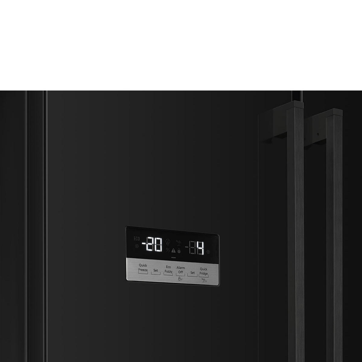 FRENCH-DOOR FQ55FNDE  - Schwarz Hochglanz, Basics, Metall (84/182,5/70cm) - SMEG