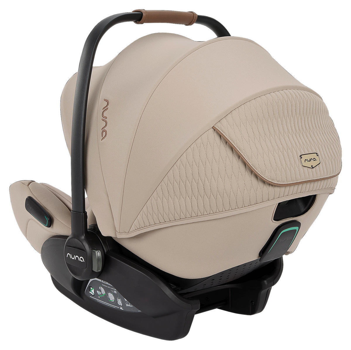 BABYSCHALE Arra flex  - Beige, Basics, Kunststoff/Textil (70/43/58cm) - Nuna