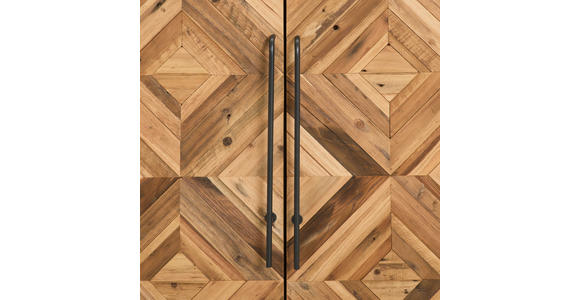 BARSCHRANK Tanne massiv Naturfarben, Schwarz  - Schwarz/Naturfarben, LIFESTYLE, Holz/Metall (84/92/46cm) - Landscape