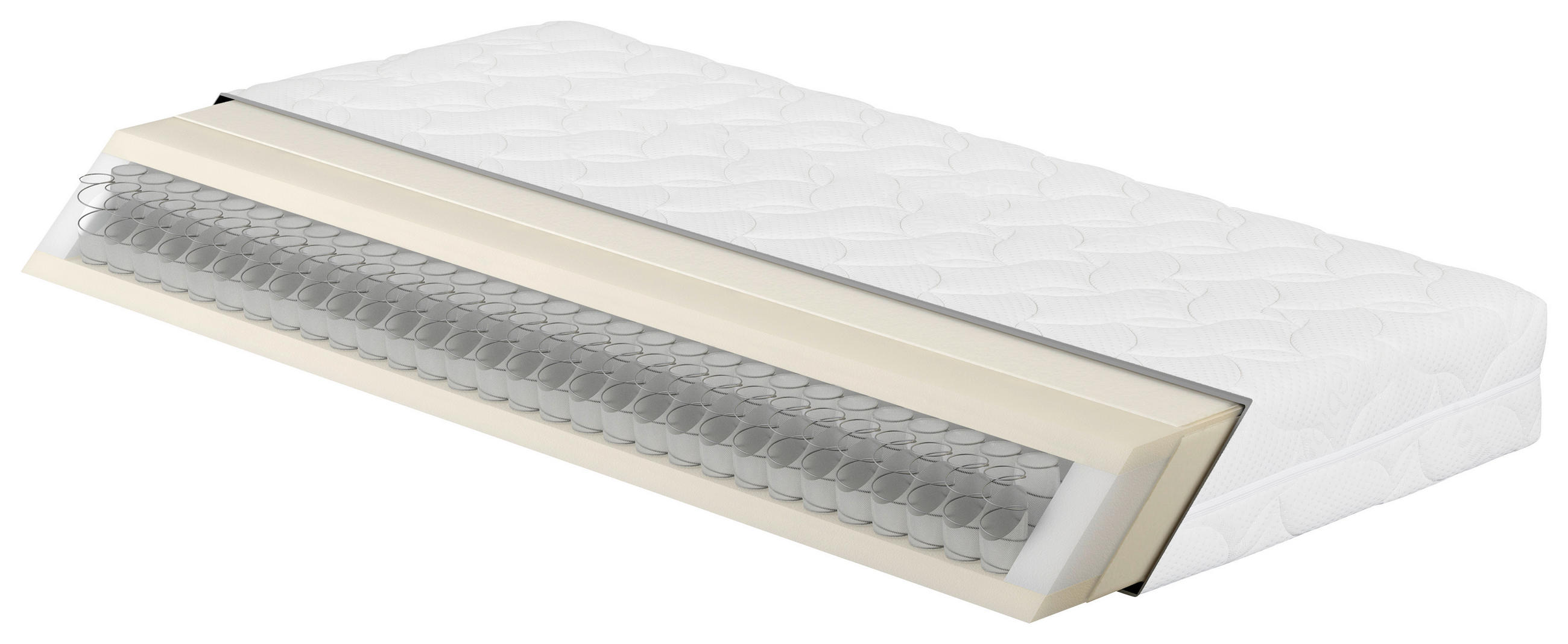 VZMETNICA  - bela, Basics, tekstil (140/70/17cm) - Meblojogi