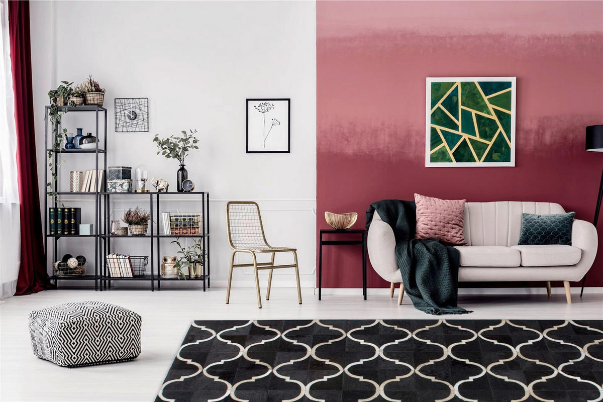 FLATVÄVD MATTA 120/170 cm  - svart, Basics, läder/textil (120/170cm) - Kayoom
