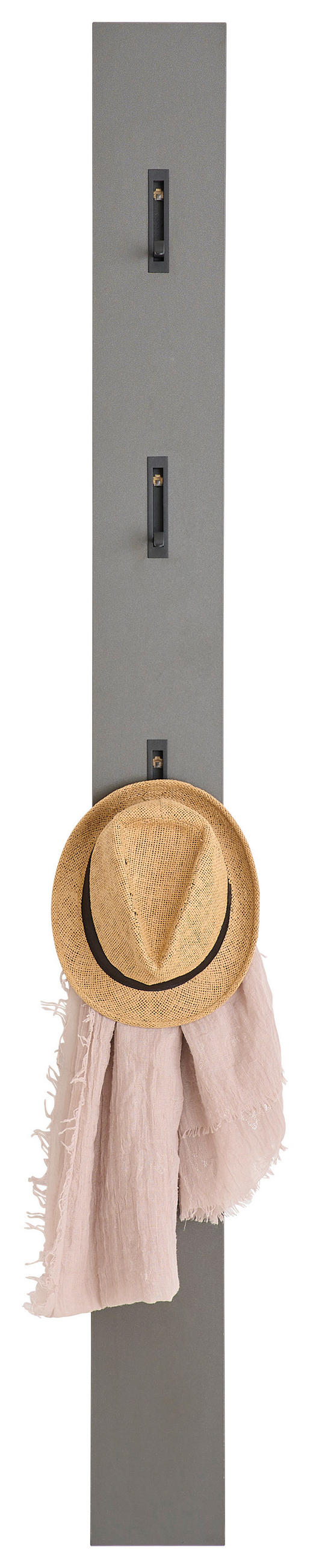 GARDEROBENPANEEL  in 15/170/3 cm  - Graphitfarben, Design, Holzwerkstoff (15/170/3cm) - Voleo