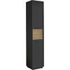 HOCHSCHRANK 38/191/35 cm  - Eichefarben/Anthrazit, KONVENTIONELL, Holzwerkstoff/Kunststoff (38/191/35cm) - home24