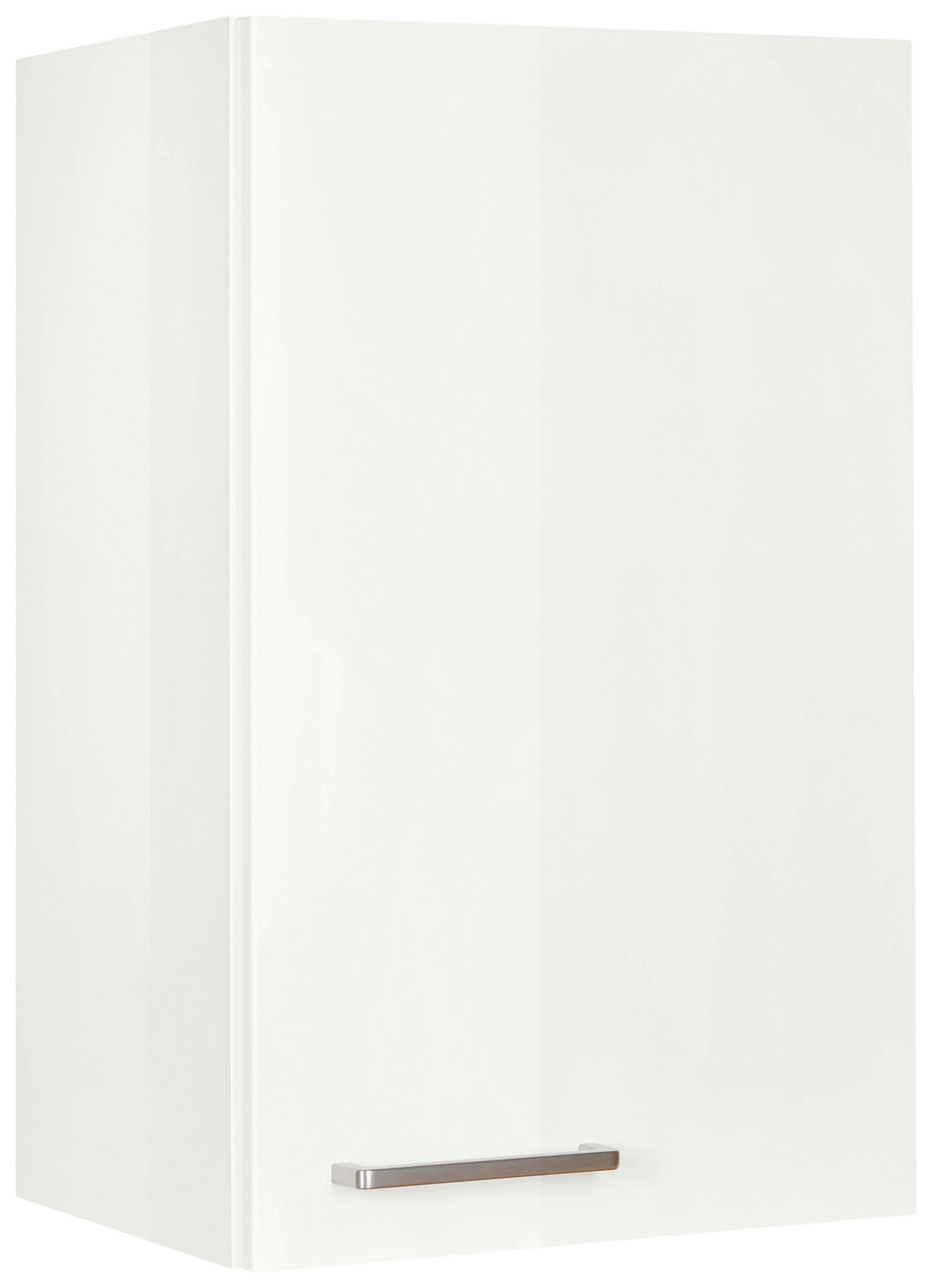 KÜCHENOBERSCHRANK 45/72/35 cm  in Weiß Hochglanz  - Edelstahlfarben/Weiß Hochglanz, MODERN, Holzwerkstoff (45/72/35cm) - Nobilia