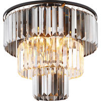 DECKENLEUCHTE  40/33 cm    - Chromfarben/Schwarz, MODERN, Kunststoff/Metall (40/33cm)