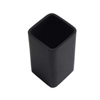 ZAHNBÜRSTENHALTER KHANA  - Schwarz, Basics, Stein (6.5/6.5/11.6cm) - Aquanova