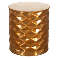 DOHÁNYZÓASZTAL fém 43,5/43,5/48 cm   - aranyszínű, Lifestyle, fém (43,5/43,5/48cm) - MID.YOU