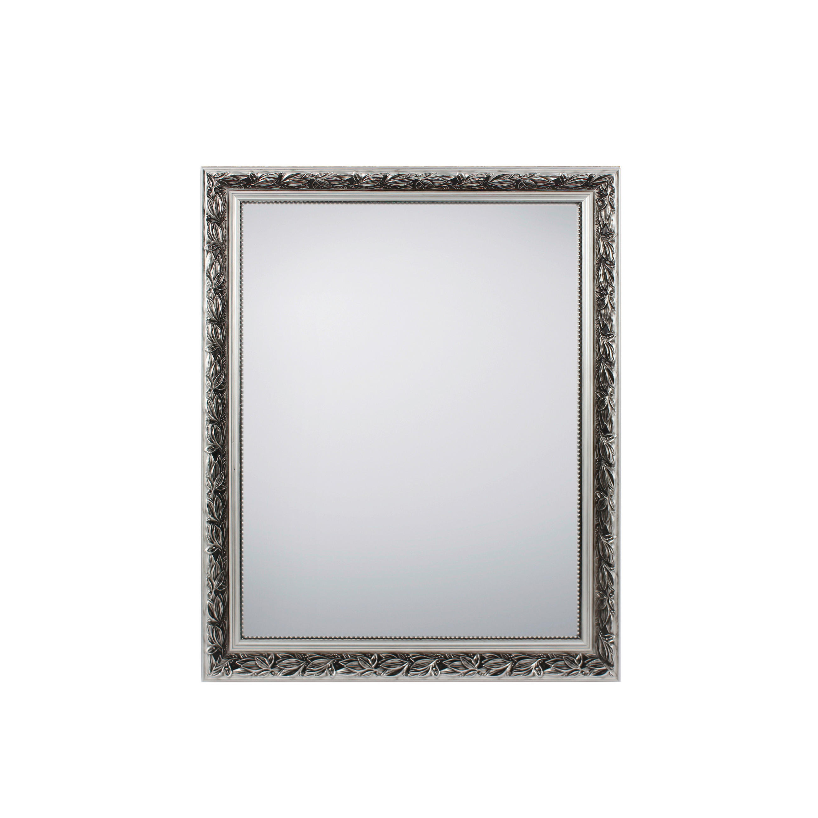 WANDSPIEGEL 55/70/3,5 cm    in rechteckig  - Silberfarben, Trend, Glas/Holz (55/70/3,5cm) - Boxxx