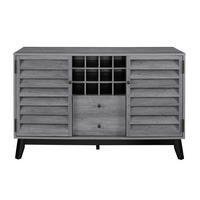 WEINREGAL 120/76/48 cm  - Eichefarben/Eiche grau, Design, Holzwerkstoff/Metall (120/76/48cm) - MID.YOU
