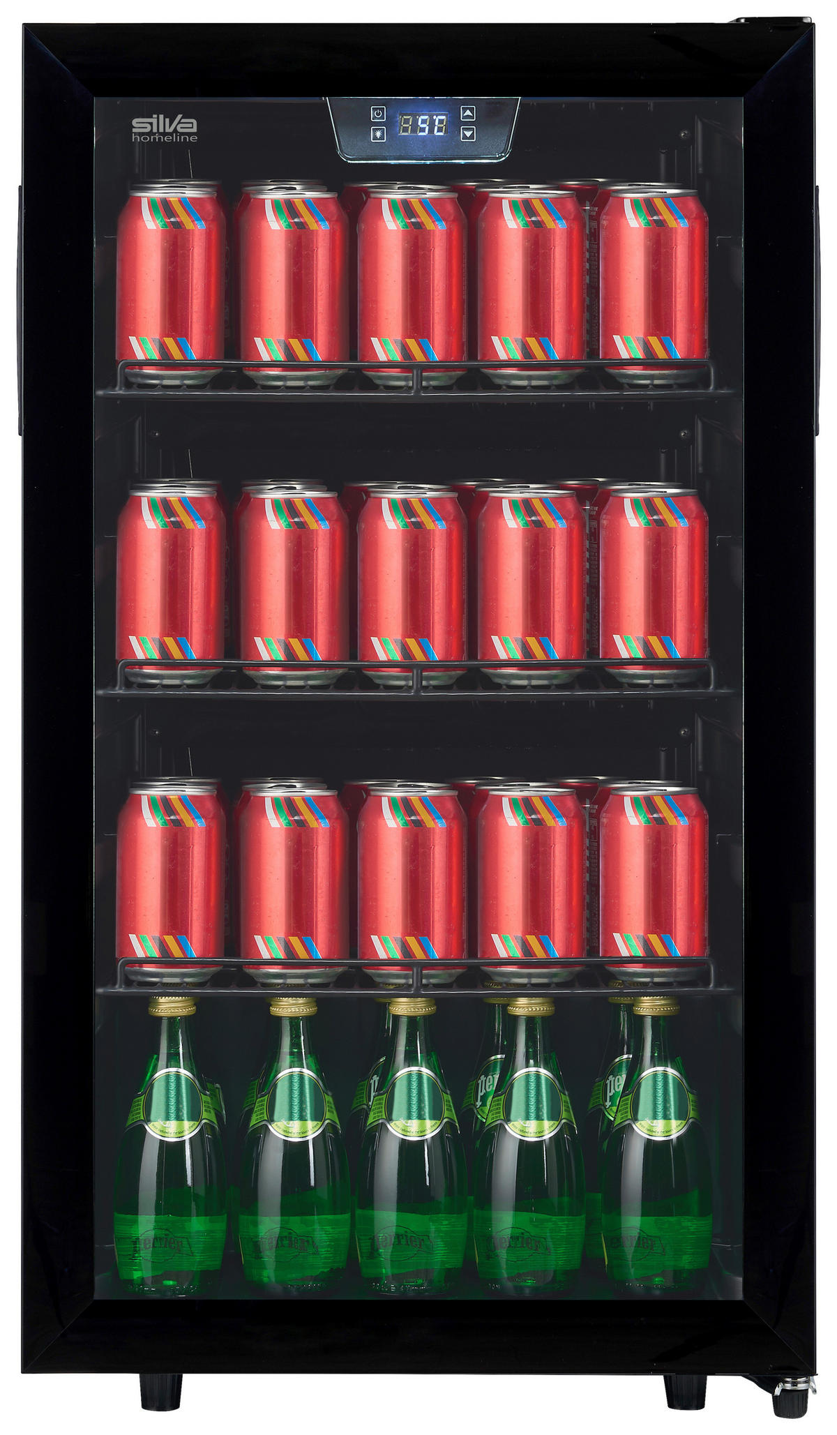 GETRÄNKEKÜHLSCHRANK 48/85/43 cm  - Weiß, Basics, Glas/Kunststoff (48/85/43cm) - Silva Homeline