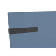 BETT 90/200 cm  in Blau   - Blau/Schwarz, Design, Holzwerkstoff/Metall (90/200cm) - Xora