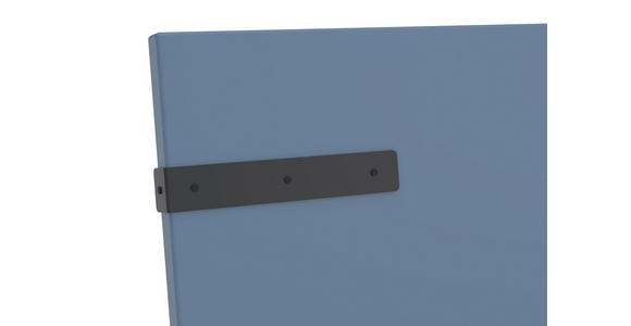 BETT Primolar 140/200 cm Blau  - Blau/Schwarz, Design, Metall (140/200cm) - Xora