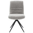 STUHL - Hellgrau/Schwarz, Design, Textil/Metall (50/93/69cm) - Dieter Knoll