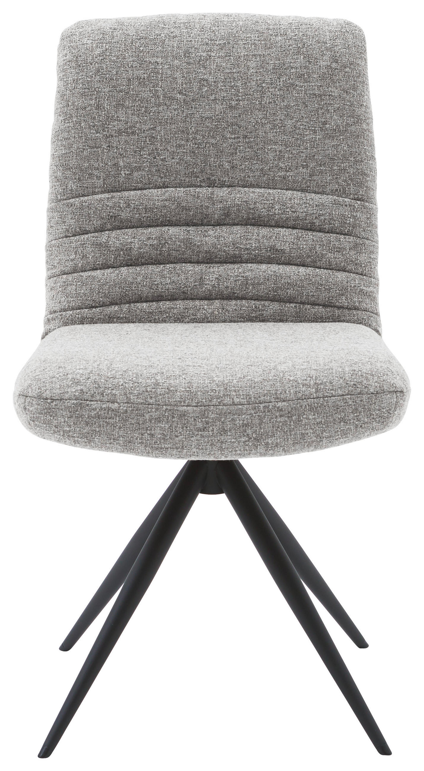 STUHL - Hellgrau/Schwarz, Design, Textil/Metall (50/93/69cm) - Dieter Knoll