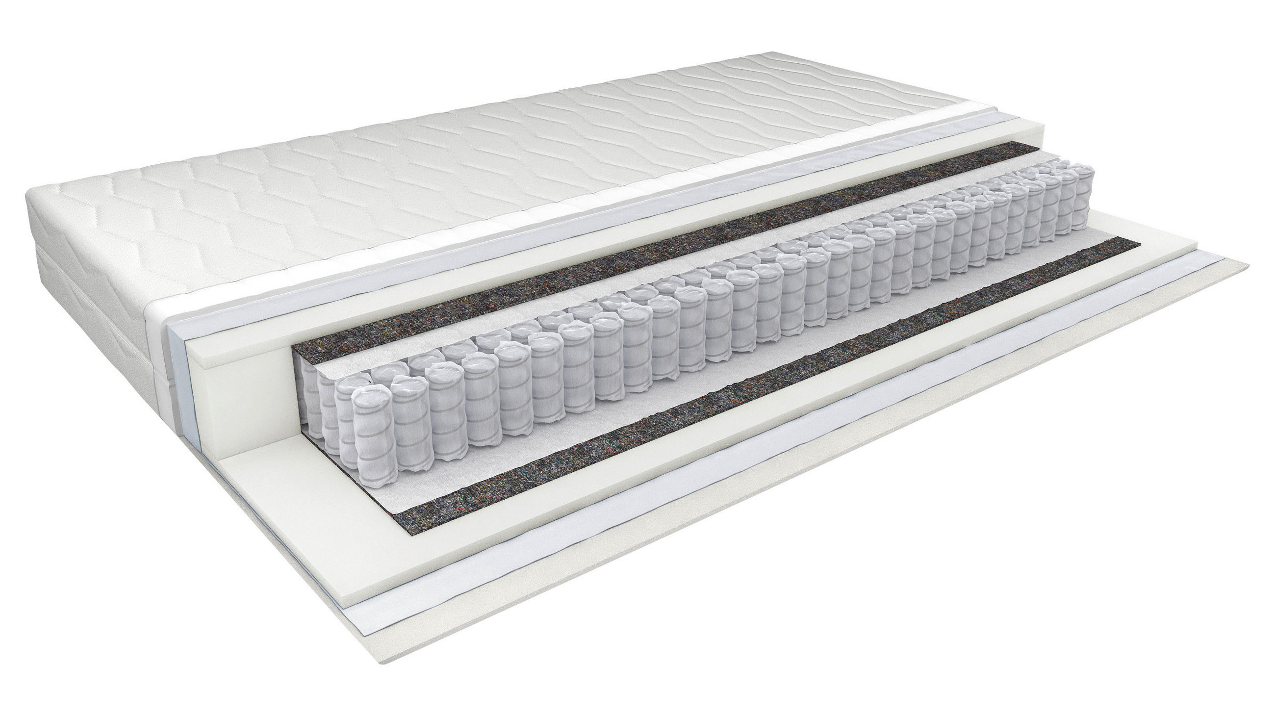 VZMETNICA 90/200 cm - bela, Basics, tekstil (90/200cm) - Sleeptex
