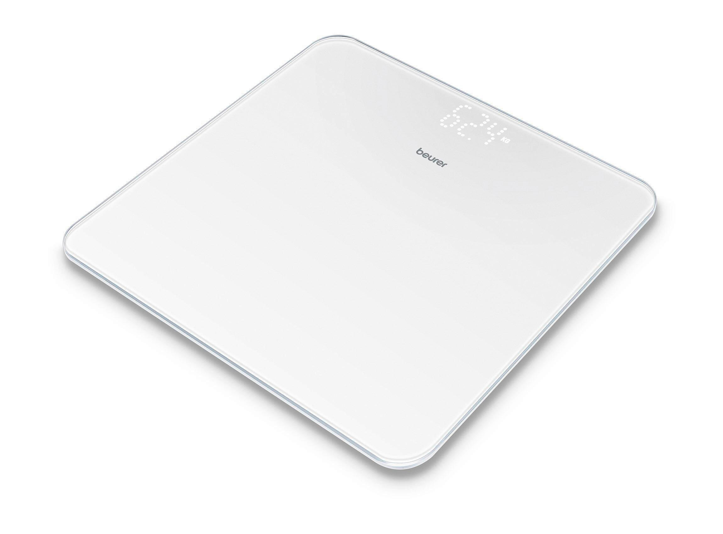 PERSONENWAAGE - Weiss, Basics, Glas (31.5/3.5/32.5cm) - Beurer