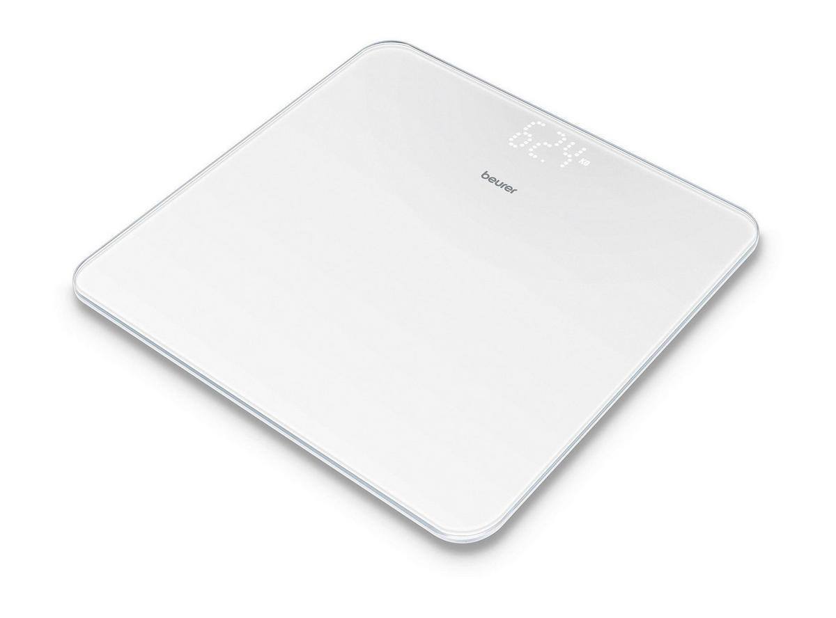 PERSONENWAAGE - Weiss, Basics, Glas (31.5/3.5/32.5cm) - Beurer