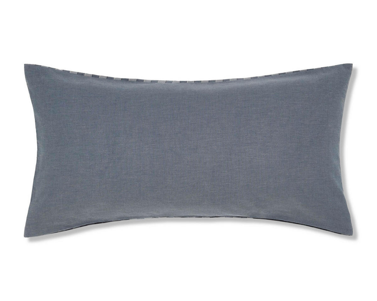 KOPFKISSENBEZUG Soft Lines 80/40 cm  - Blau, Basics, Textil (80/40cm) - Joop!