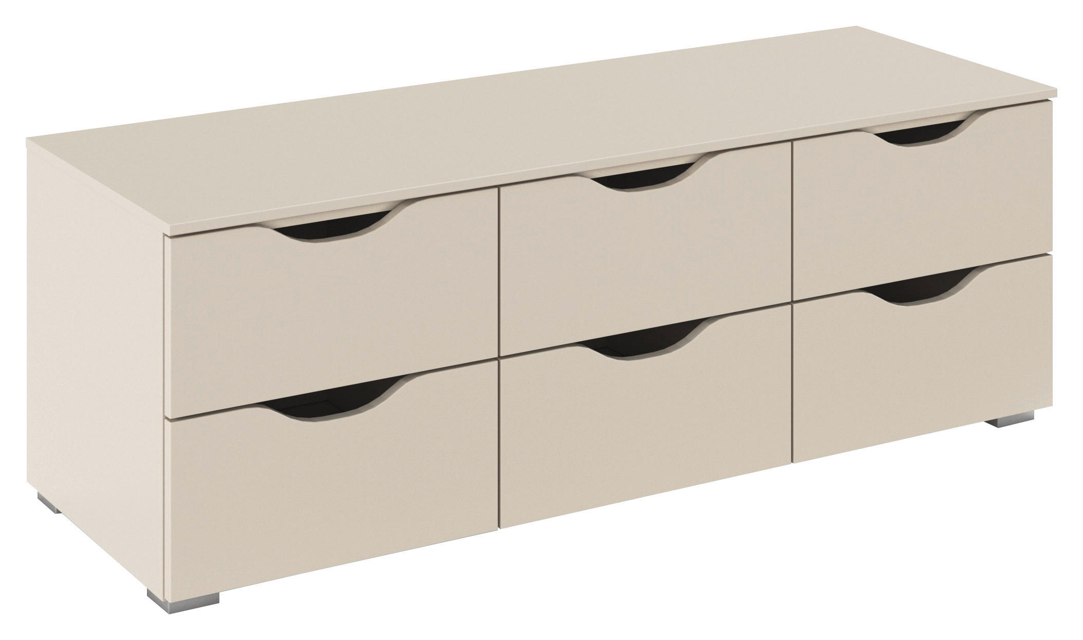 LOWBOARD  in 120/42/42 cm  - Champagner/Silberfarben, Basics, Holzwerkstoff (120/42/42cm) - Boxxx
