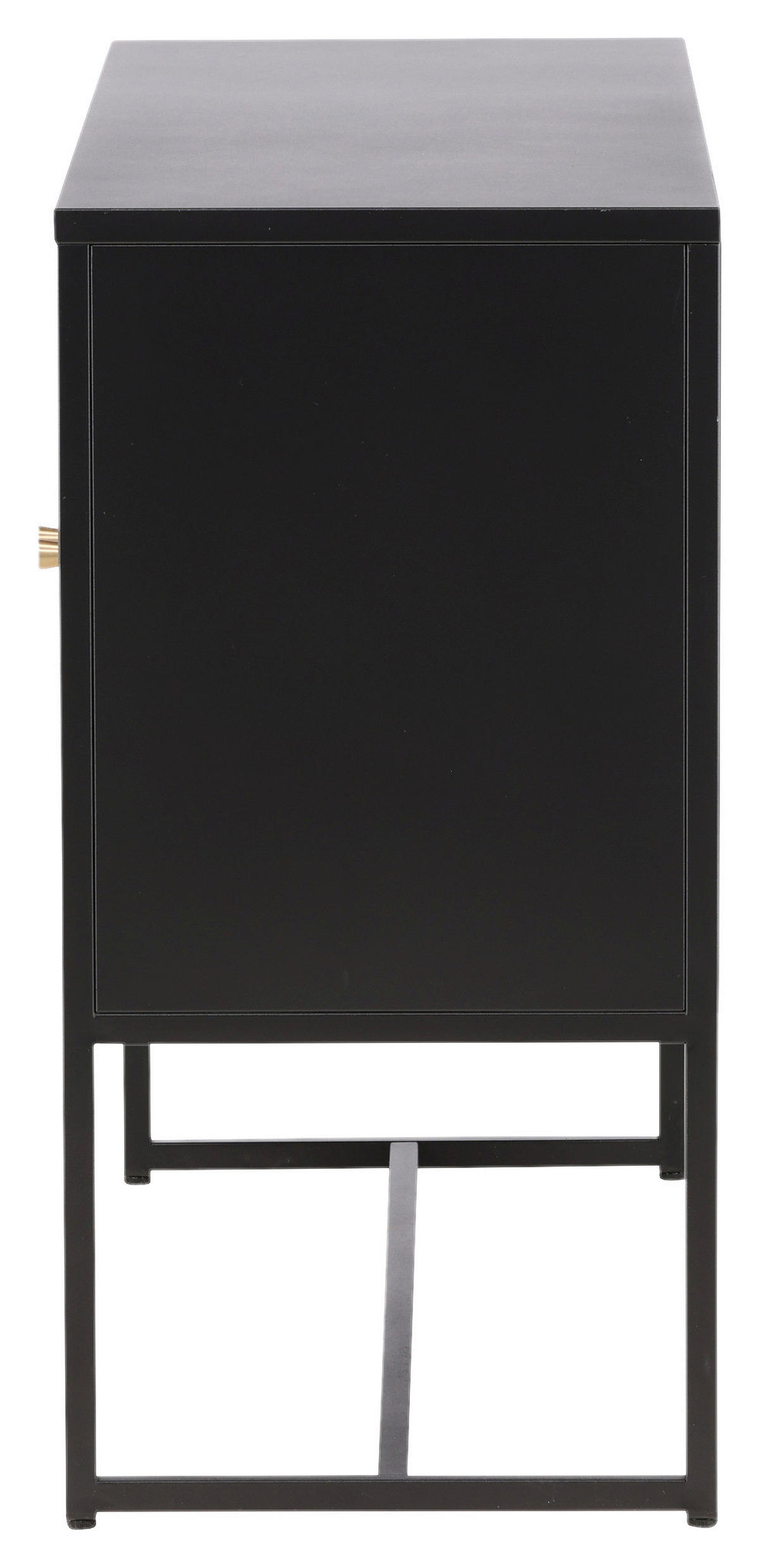 SIDEBOARD 120/80/40 cm  - svart, Design, metall (120/80/40cm) - Livetastic