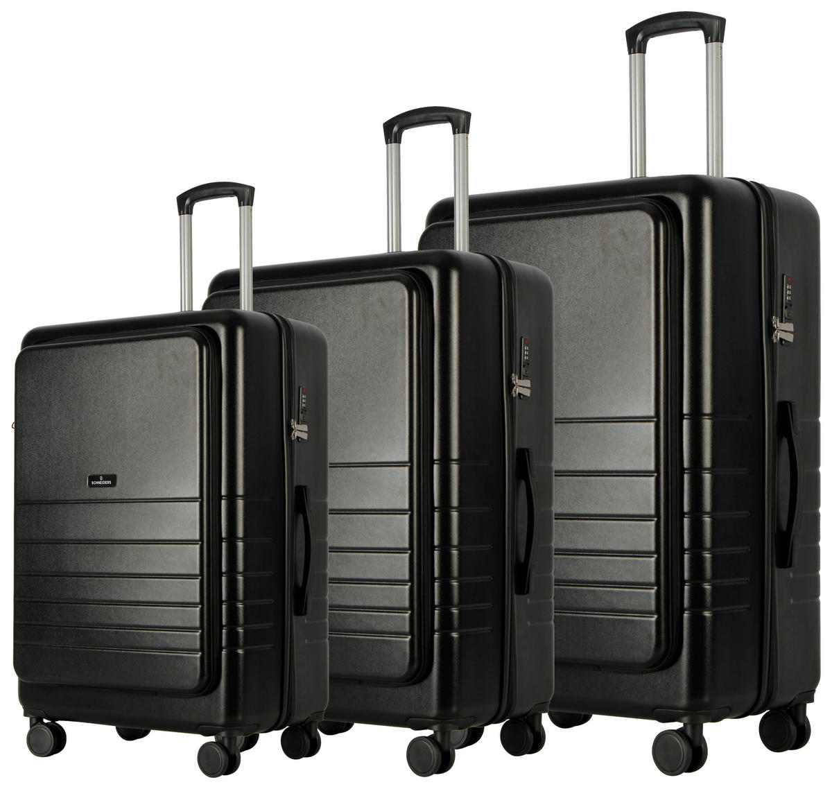 SET VALIZE DE CĂLĂTORIE - negru, Design, plastic - Schneiders