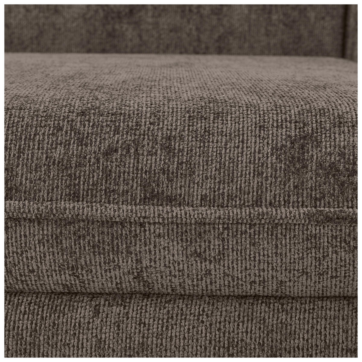 SCHLAFSOFA in Chenille Graubraun  - Graubraun/Schwarz, Konventionell, Holz/Textil (238/99/108cm) - MID.YOU
