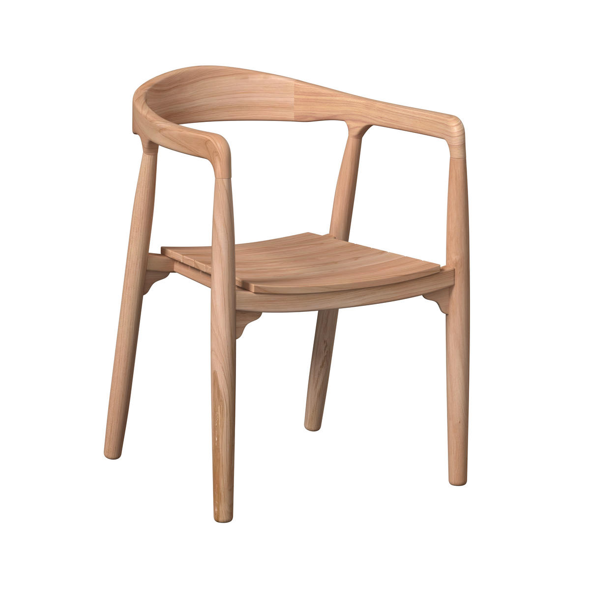 GARTENSTUHL Teakholz Teakfarben  - Teakfarben, MODERN, Holz (57l) - Ambia Garden