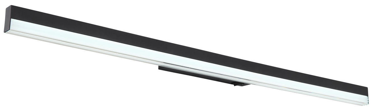 LED-WANDLEUCHTE - Opal/Schwarz, Basics, Kunststoff/Metall (80/6,5/4cm) - Globo