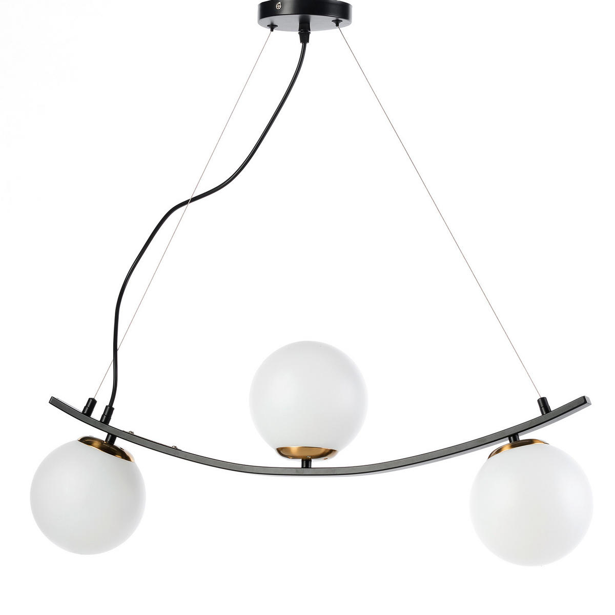 HÄNGELEUCHTE 73/15/90 cm   - Schwarz, Design, Kunststoff/Metall (73/15/90cm)