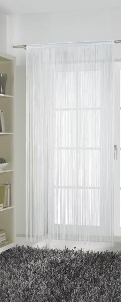 FADENVORHANG halbtransparent  - Weiß, KONVENTIONELL, Textil (100/260cm) - Esposa