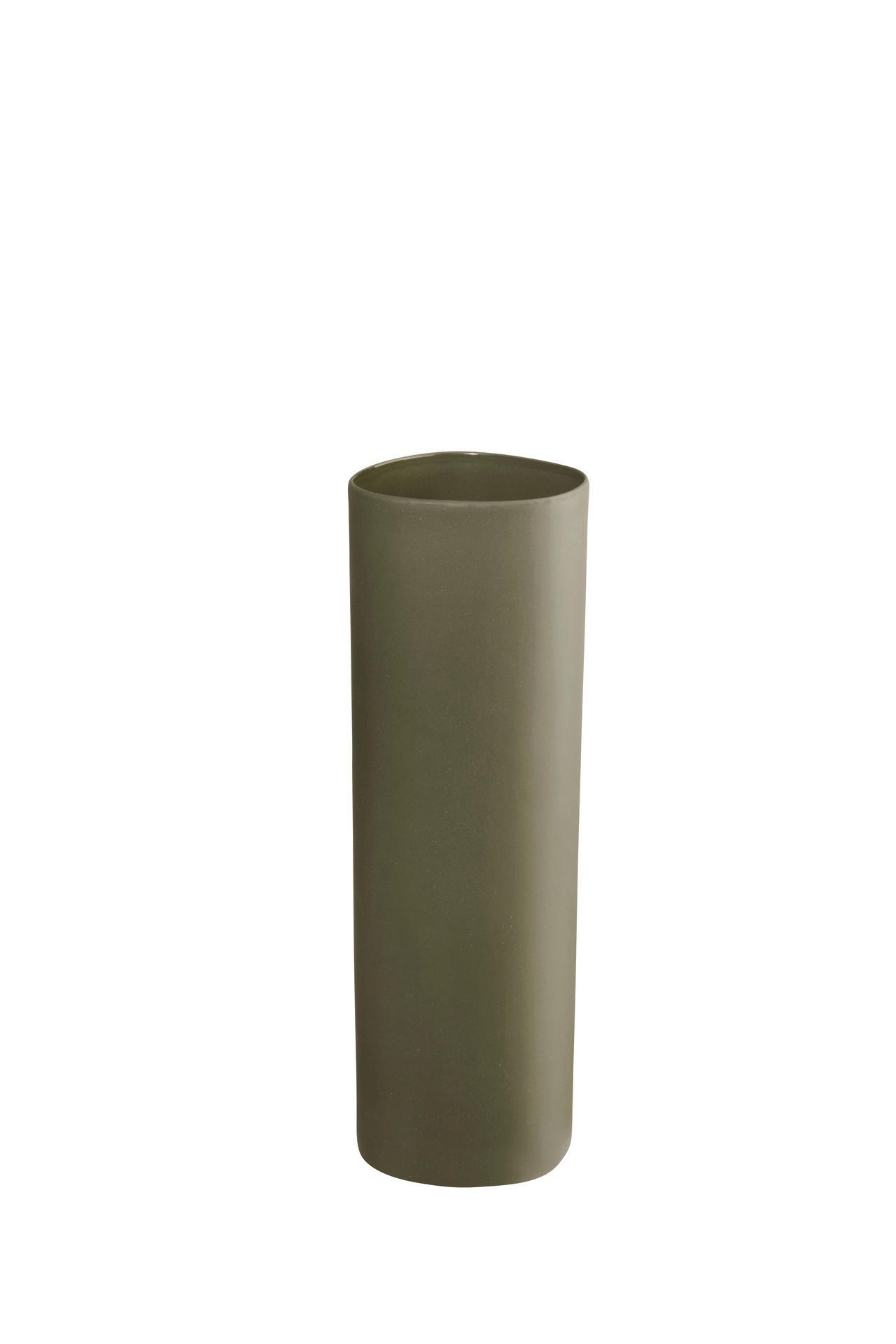 ASA Vase lines and squares Olivgrün 25 cm