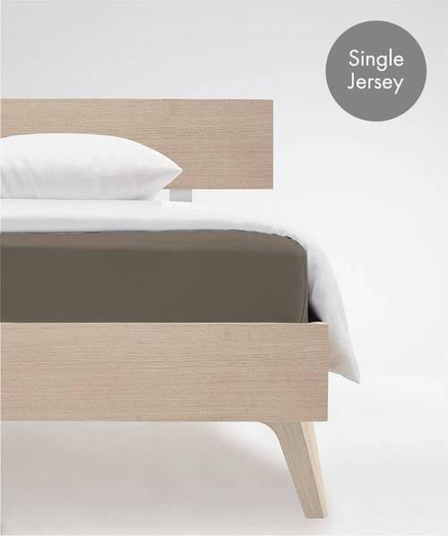 SPANNBETTTUCH Jenny C Single-Jersey  - Braun, Basics, Textil (100/220cm) - Fleuresse