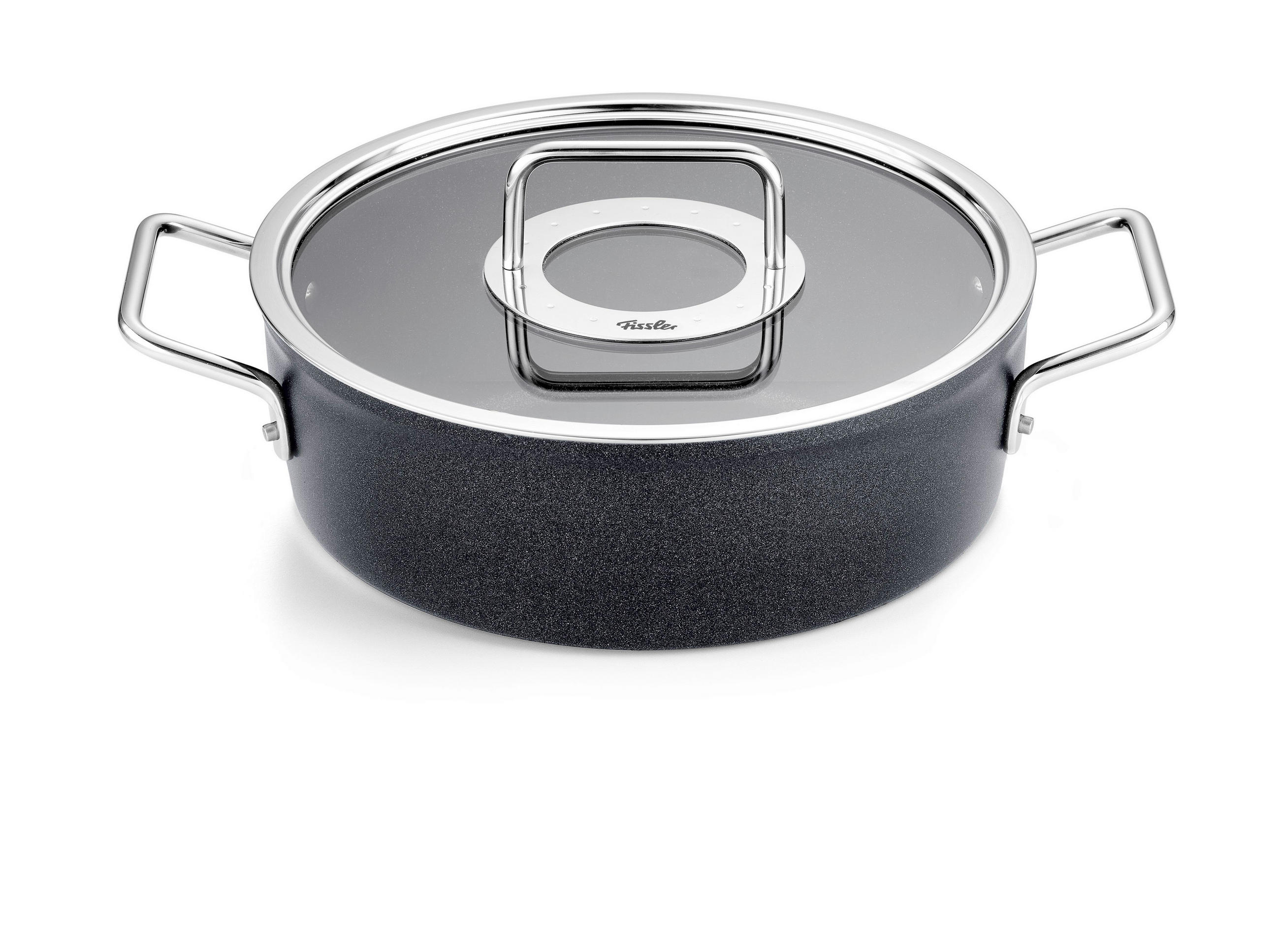 LONAC ZA PEČENJE  3,1 l   Adamant  - crna, Basics, staklo/metal (24cm) - Fissler