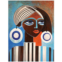 ÖLGEMÄLDE Menschen 60/80 cm  - Multicolor/Weiß, Trend, Holzwerkstoff (60/80cm) - Monee