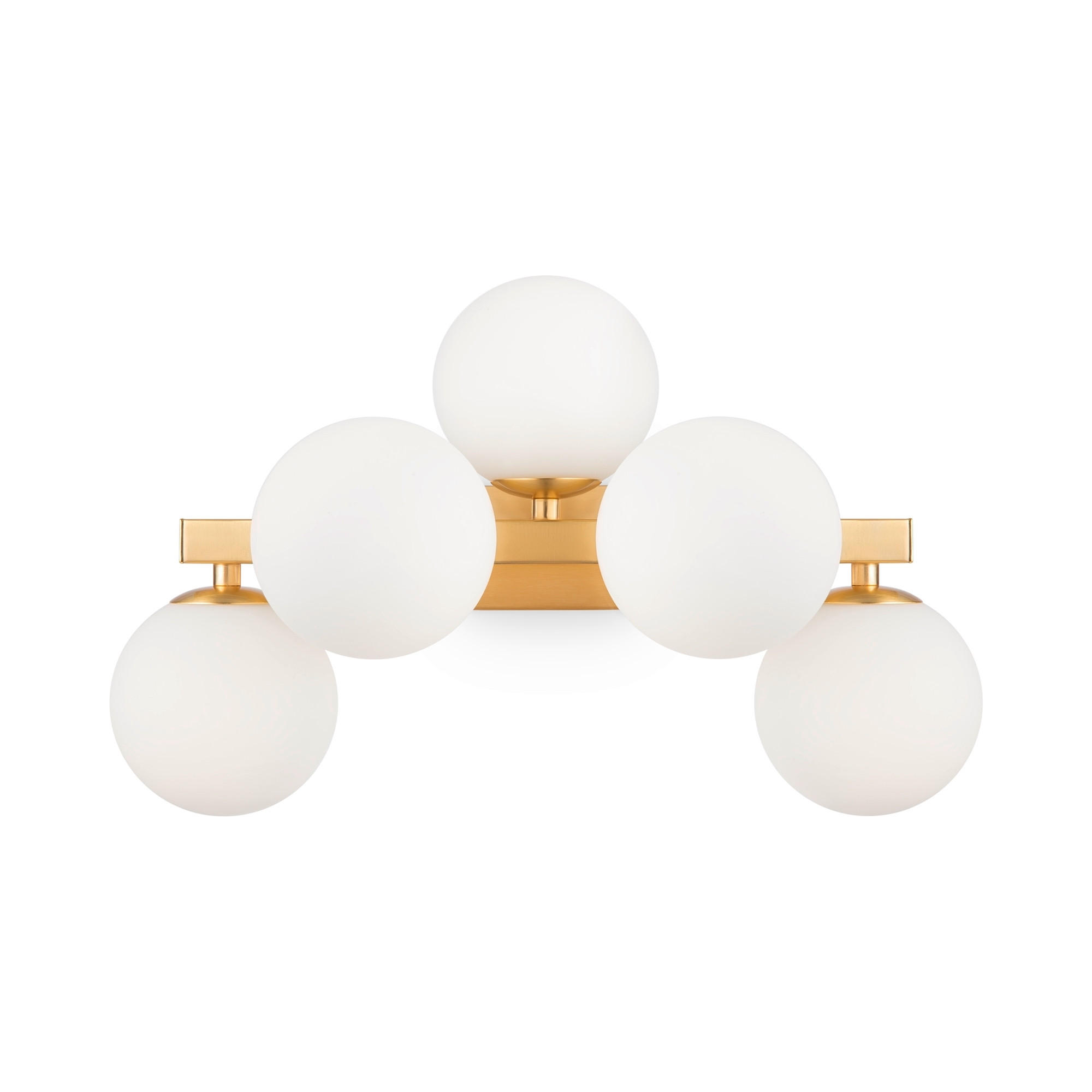 WANDLEUCHTE Modern   - Goldfarben/Weiß, Trend, Glas/Metall (24/38/23cm) - MAYTONI
