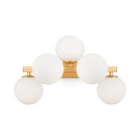 WANDLEUCHTE Modern   - Goldfarben/Weiß, Trend, Glas/Metall (24/38/23cm) - MAYTONI