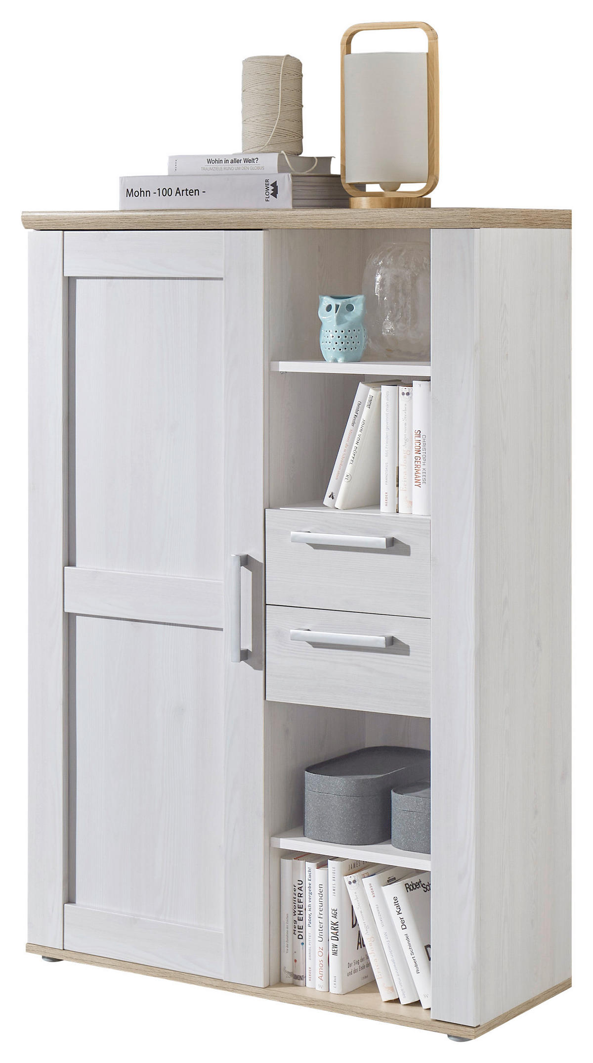 HIGHBOARD  in 90/135/38 cm  - Silberfarben/Lärchefarben, LIFESTYLE, Holzwerkstoff/Kunststoff (90/135/38cm) - MID.YOU