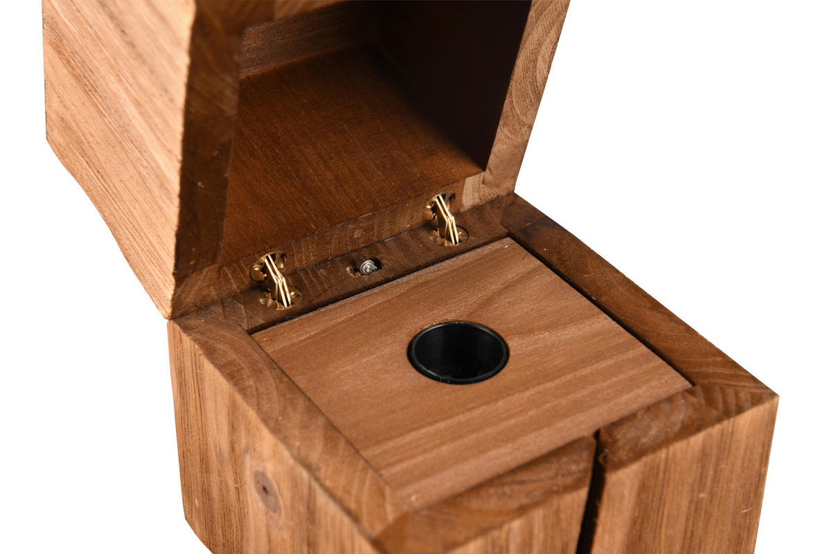 TISCHLEUCHTE Treasure   - Naturfarben, Trend, Holz (12/16/12cm) - Trio Leuchten