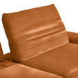 ECKSOFA  in Teddystoff Cognac  280/170-195 cm  - Cognac/Schwarz, Design, Textil/Metall (280/170-195cm) - Dieter Knoll