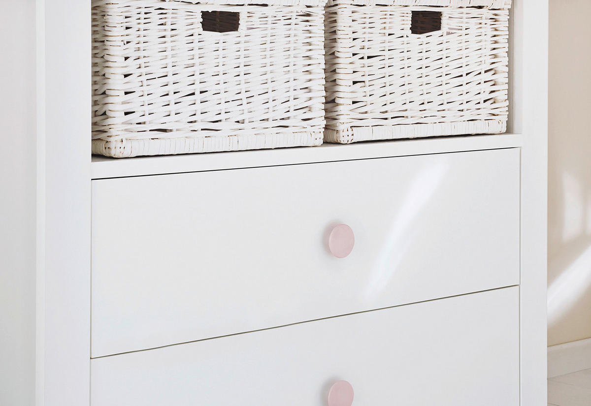 BABYZIMMER FLORENTINA  - Weiß, ROMANTIK / LANDHAUS, Holz/Holzwerkstoff (146/76/85cm) - Pinolino