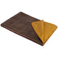 WOHNDECKE DE VELA 150/200 cm  - Gelb/Braun, Basics, Textil (150/200cm) - Novel