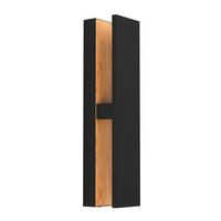 AUSSENWANDLEUCHTE - Schwarz/Braun, Trend, Metall (37/8/11cm) - Eglo