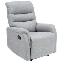 TV-FOTEL - fekete/szürke, Konventionell, textil/fém (78,5/105-84/91-162,5cm) - P & B